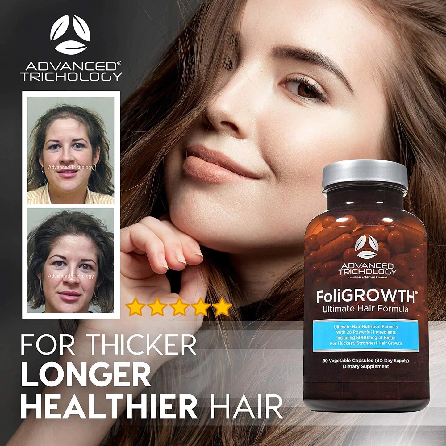 Hair Growth Supplement for Thicker Fuller Hair