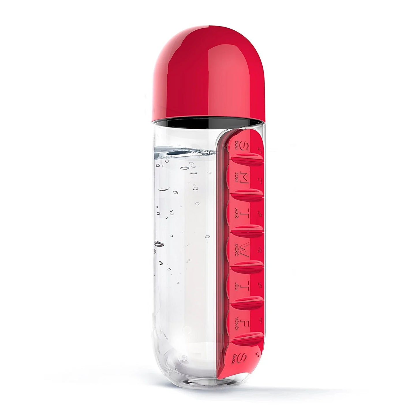 Pill Compartment Water Bottle