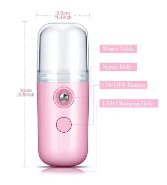 Portable Mini Facial Steamer - USB Rechargeable