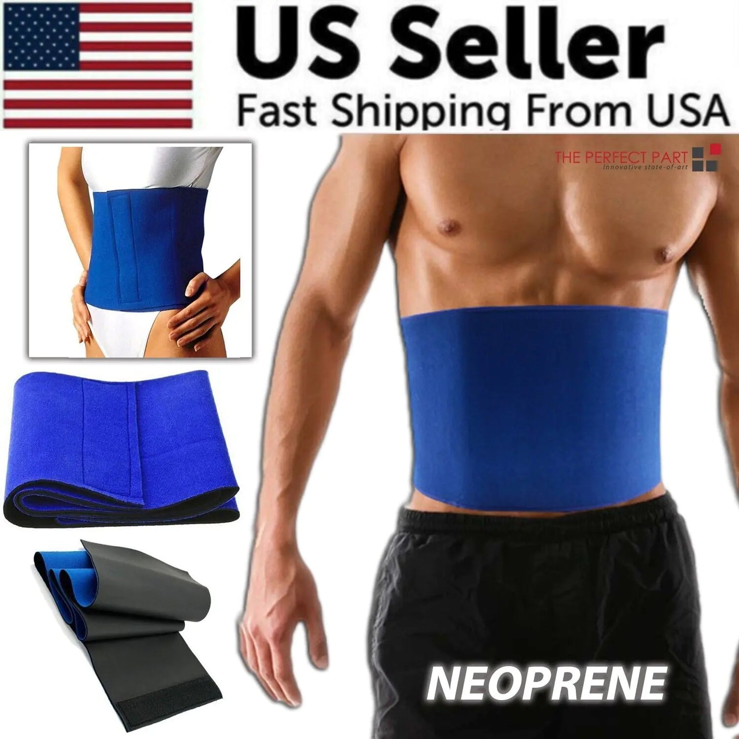 Waist Trimmer Belt Sweat Band Wrap