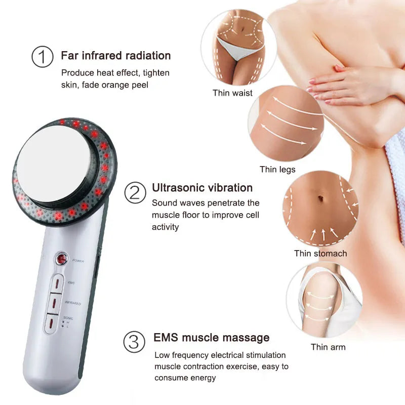 Ultrasound Cavitation EMS Face Body Slimming Massager