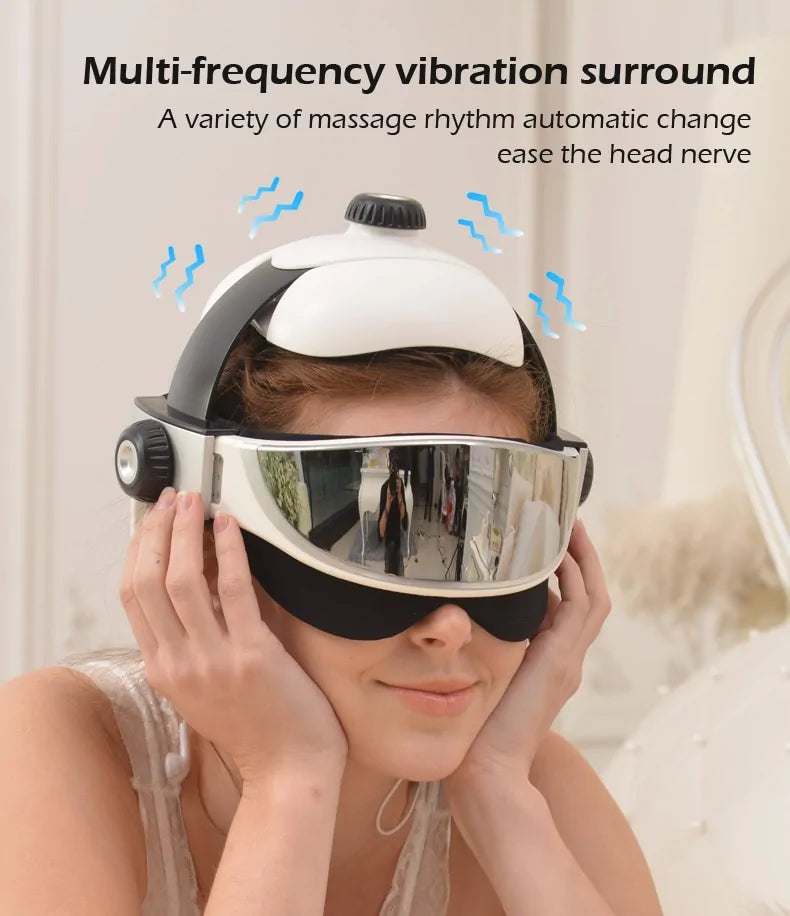 Smart Head/Eye Massager 2 in 1 Heating Air Pressure Vibration Therapy