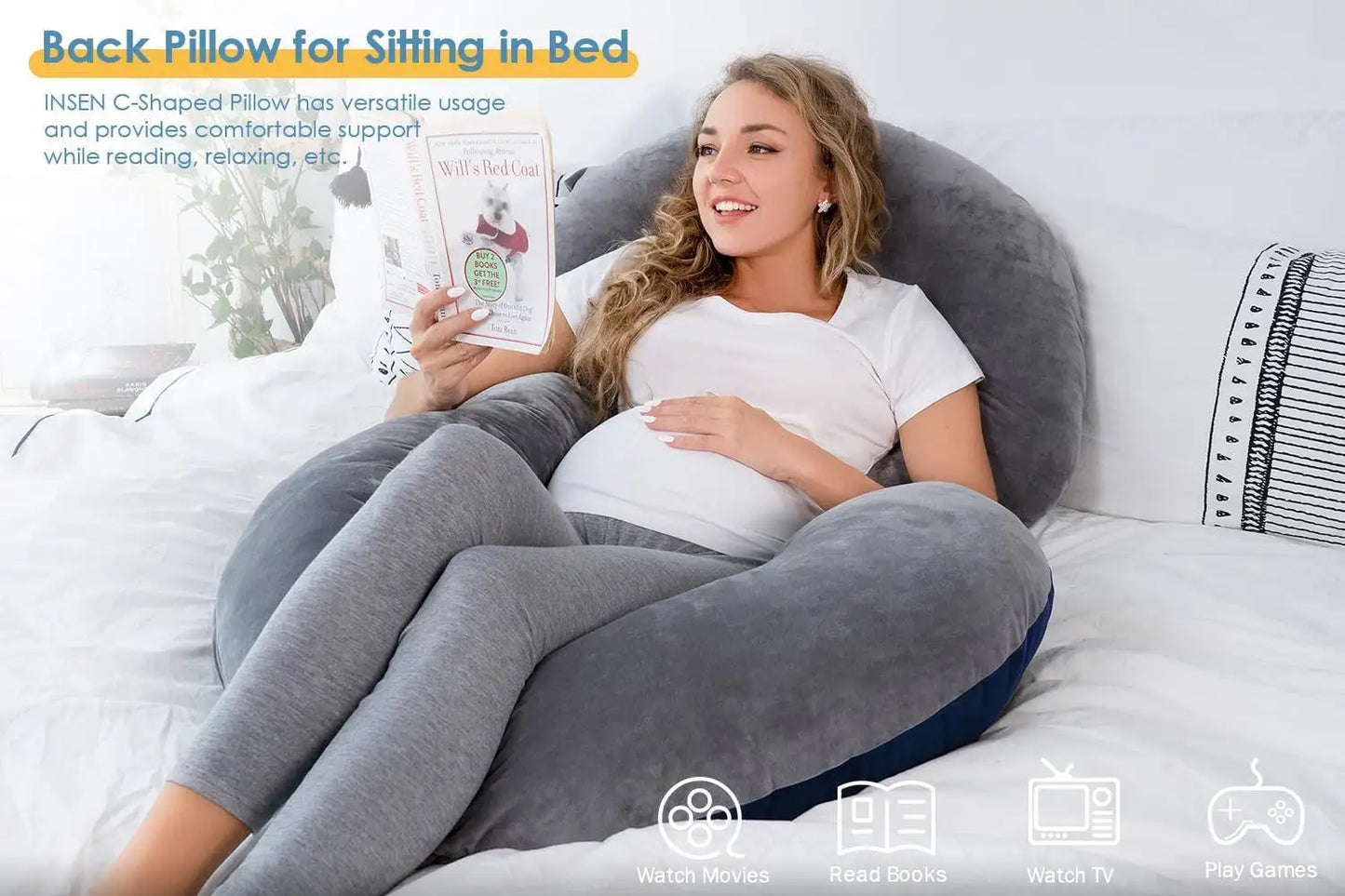 Ultimate Comfort C-Shaped Pregnancy Body Pillow